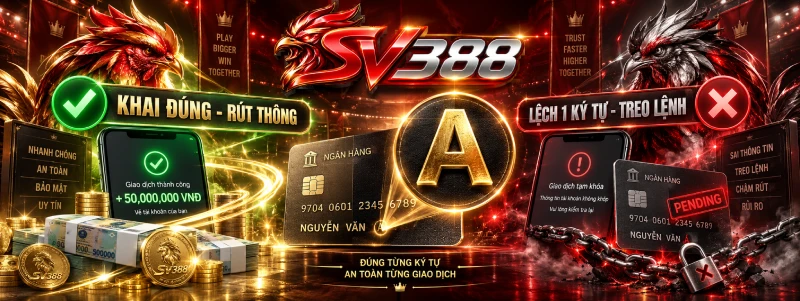 Bảng khai đúng và khai sai khi đăng ký SV388 ảnh hưởng lệnh rút