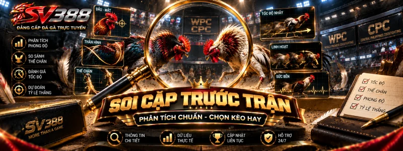 Đá Gà Cựa Dao SV388 - Trận Nhanh Một Đường Dứt Điểm 3 Soi cặp cựa dao trước khi vào kèo trên SV388