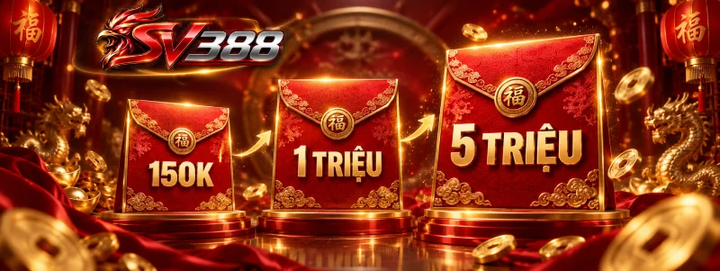 Phong bì lì xì mở theo mốc nạp SV388