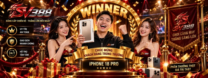 Minh chứng trao giải iPhone 18 Pro tại SV388